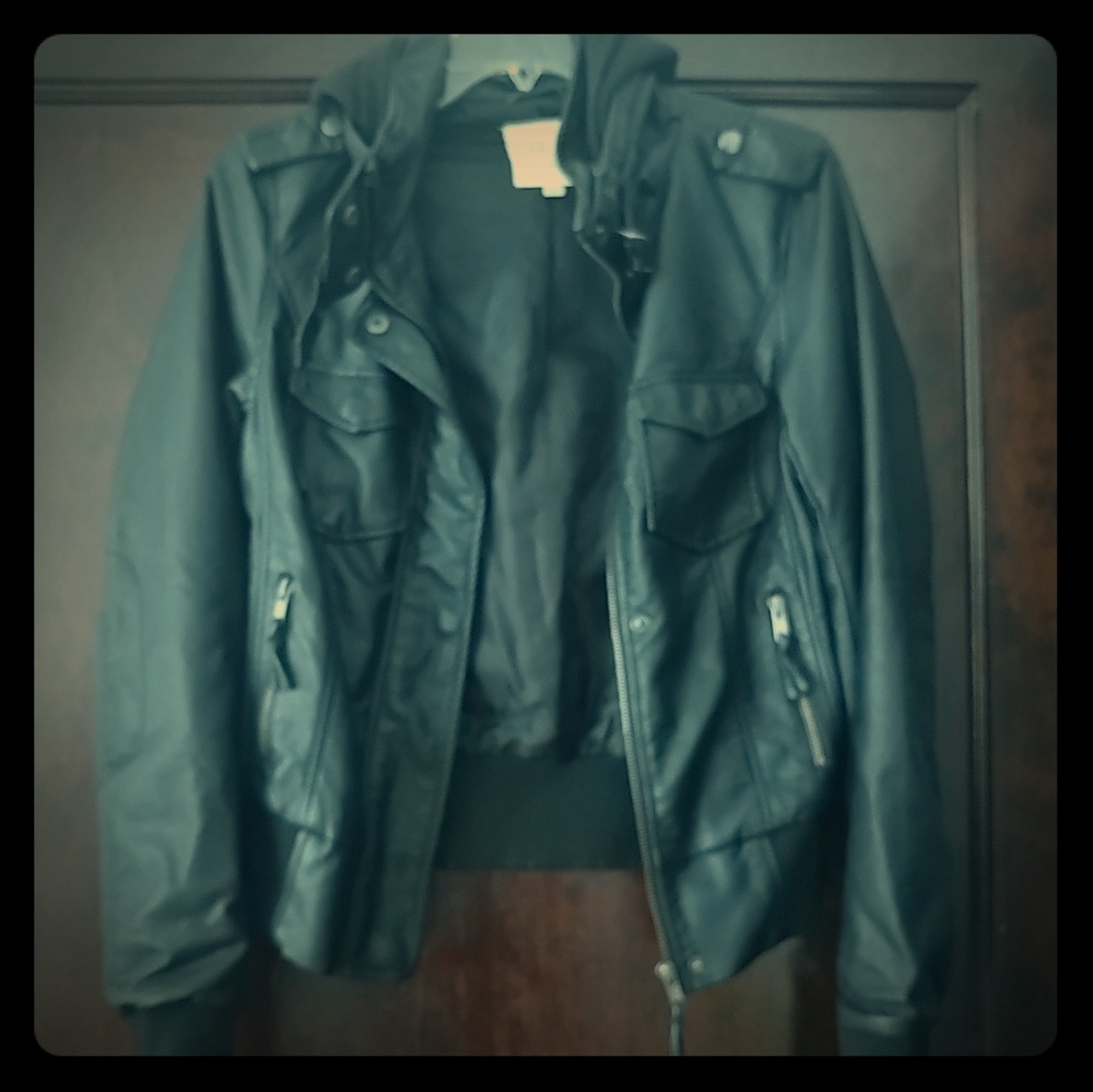 Hem and Thread vegan leather jacket